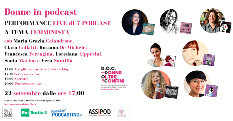 DONNE IN PODCAST – Performance live di podcast femministi